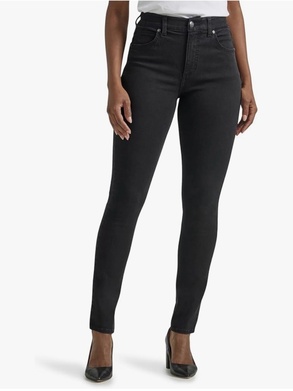 Lee Black High-Rise Skinny Jeans for Women